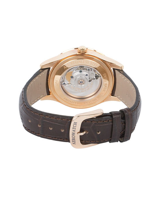 Aerowatch Aerowatch Les Grandes Classiques 60947 RO02 механические мужские часы часы крупный план серебристый циферблата